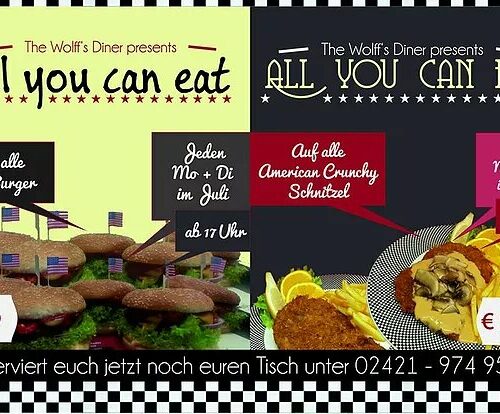 AYCE im Juli! All-you-can-eat Burger und Schnitzel