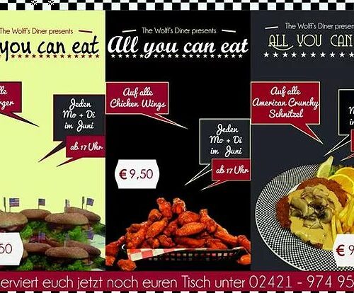 AYCE im Juni! All-you-can-eat Burger, Wings & Schnitzel