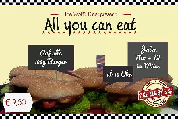 AYCE im März! all-you-can-eat-Burgertag