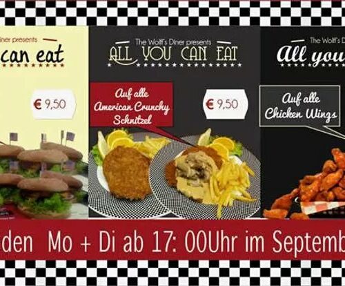 AYCE im September! All-you-can-eat Burger & Schnitzel & Chicken Wings
