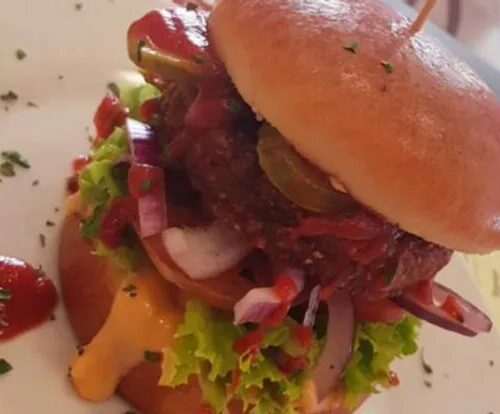 Unser veganer Burger: Beyond Meat Burger