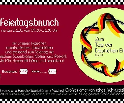 Feiertagsbrunch am 03.10.19