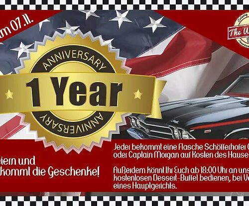 Tages-Special - Wir haben 1. Geburtstag am 07.11.17