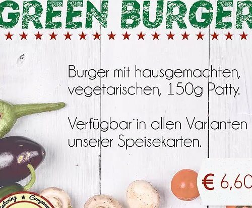 Ab sofort: "Green Burger"