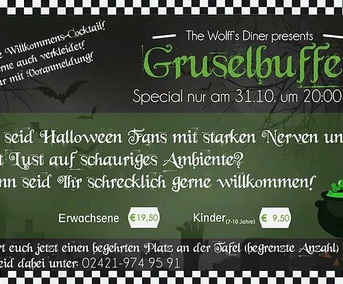 Special: Halloween Gruselbuffet am 31.10.19 - ausverkauft