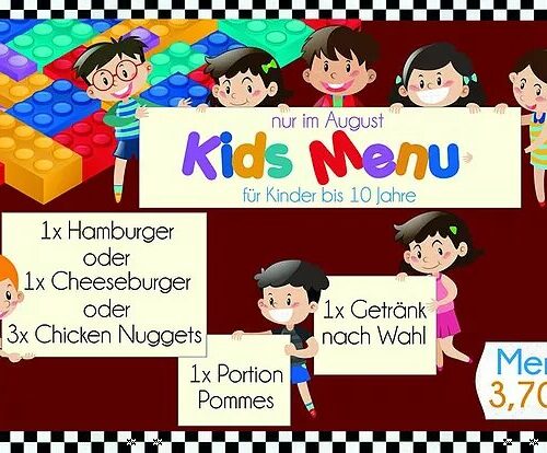 New: Seit August und auch weiterhin! Das KIDS MENU