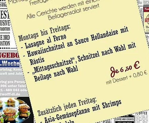 Wochenkarte Mittagstisch 13. - 26.03.17