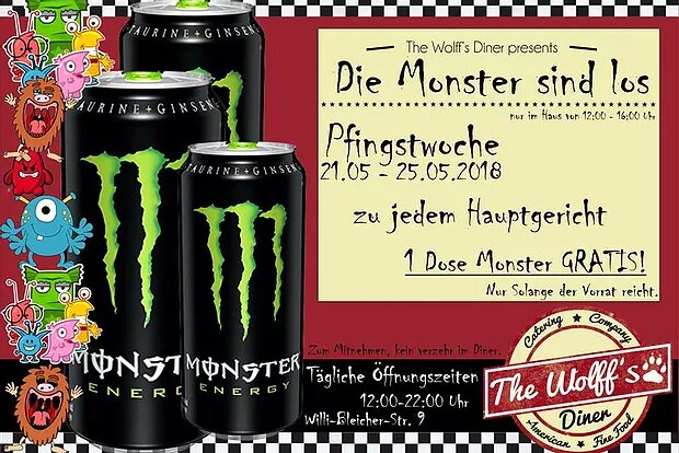 Die Monster sind los – Pfingstwoche 21. – 25.05.18