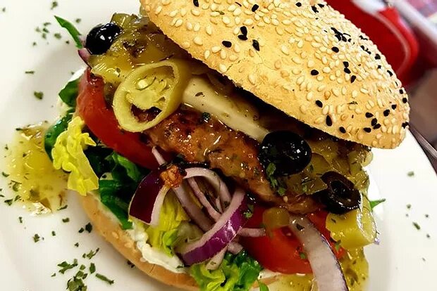 Monatsspecial Aug: Olympos Burger