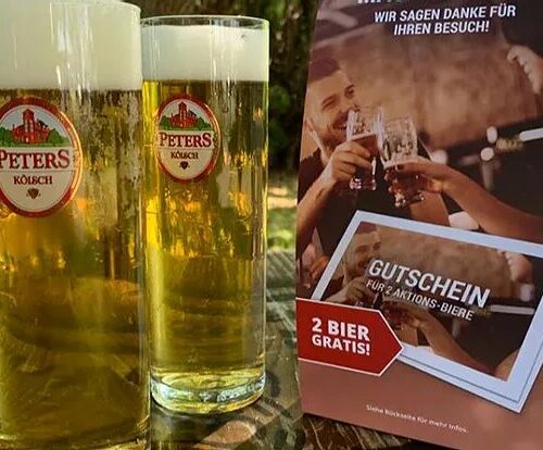 Sommer-Aktion: 2-Peters-Kölsch-Gutschein für 2 gekaufte Peters Kölsch