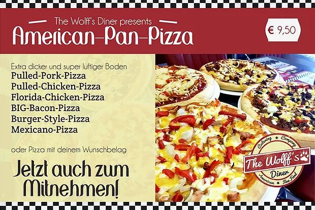 Original American Pan Pizza – auch zum Mitnehmen