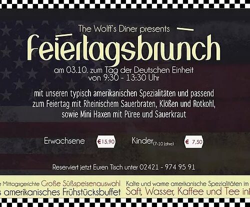 Daily Special: Feiertags-Brunch am 03.10.18