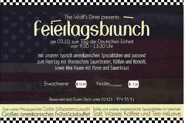 Daily Special: Feiertags-Brunch am 03.10.18