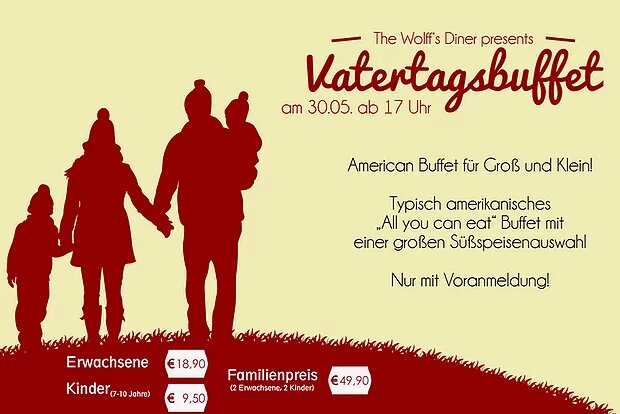 Vatertagsbuffet am 30.5.19