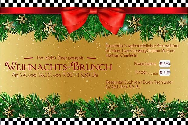 Weihnachts-Brunch am 24. + 25. und 26.12.18