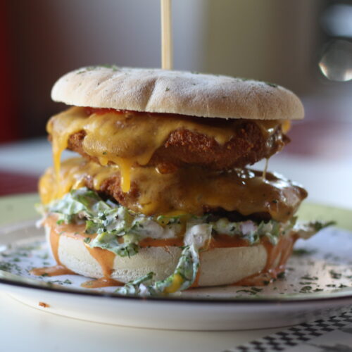 Crispy Cheese Chicken Schnitzel